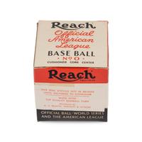 An Original, Unused 1940s Reach Official American League Baseball in Sealed Box