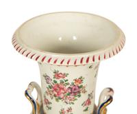 A Pair of Samson Porcelain Armorial Decorated Urns