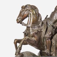 Jean-François-Théodore Gechter (French, 1796-1844) Charles Martel vs. Abderame, dated "1823"
