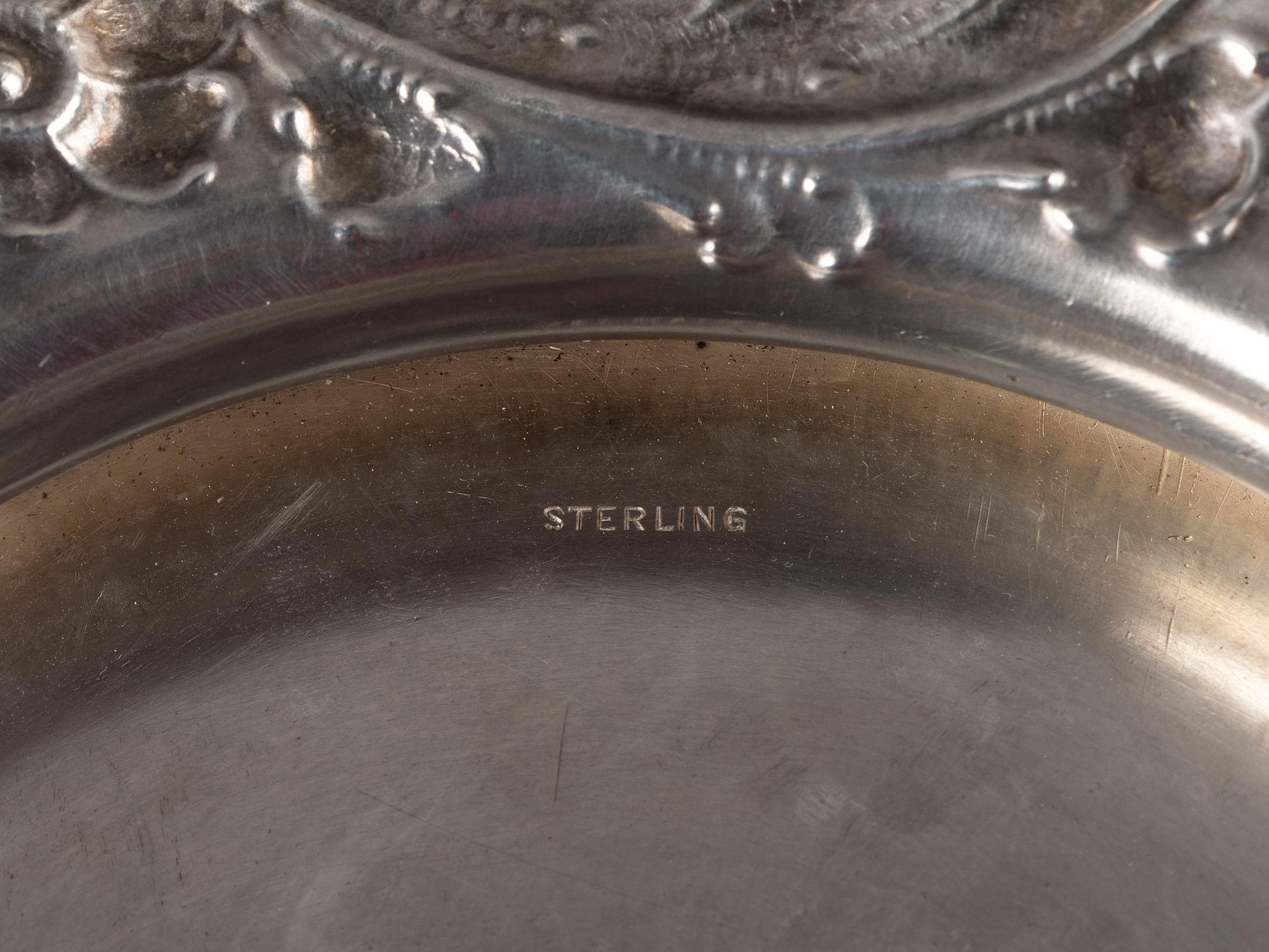 A Dominick & Haff Repousse Silver Punchbowl
