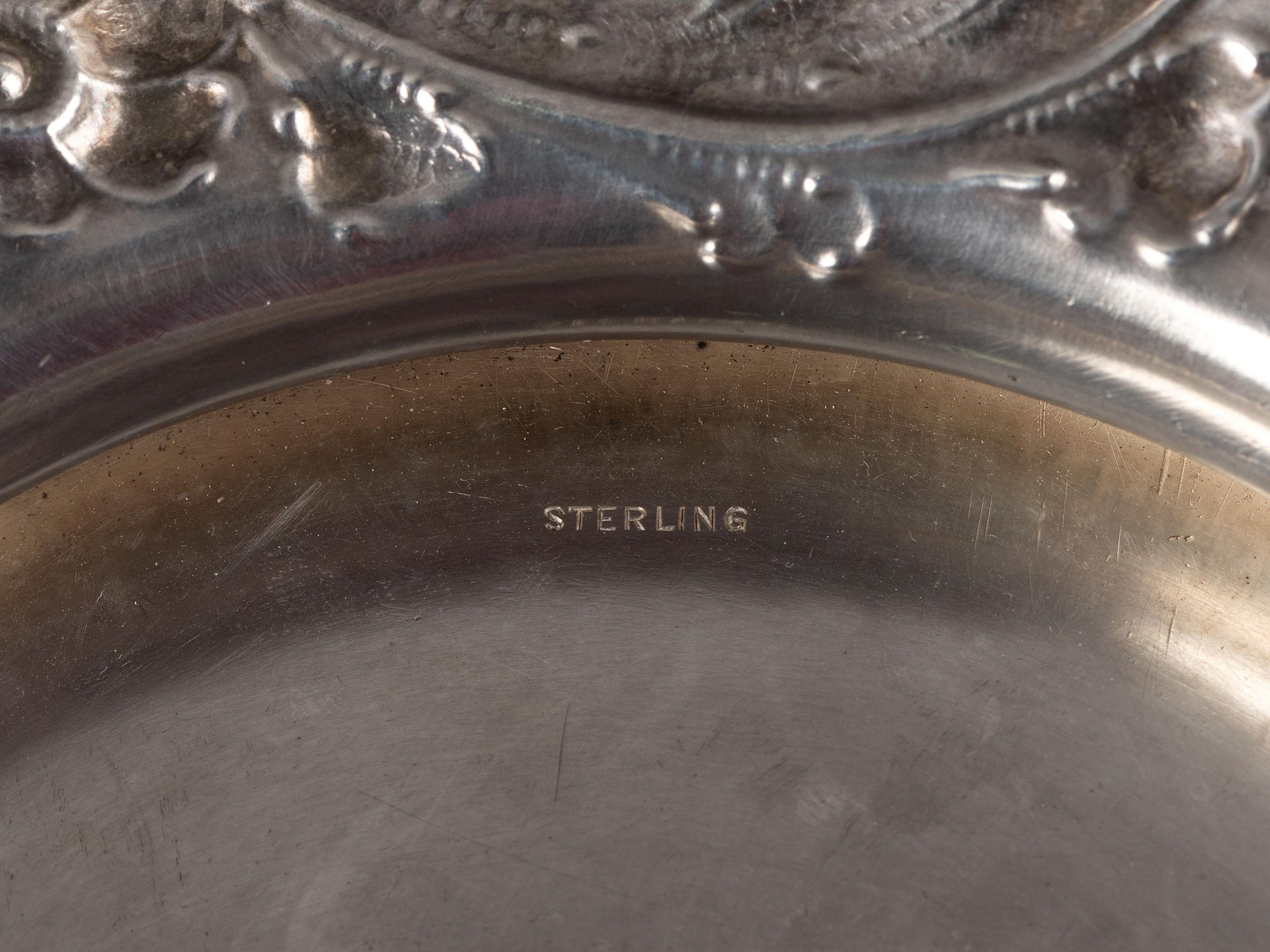 A Dominick & Haff Repousse Silver Punchbowl