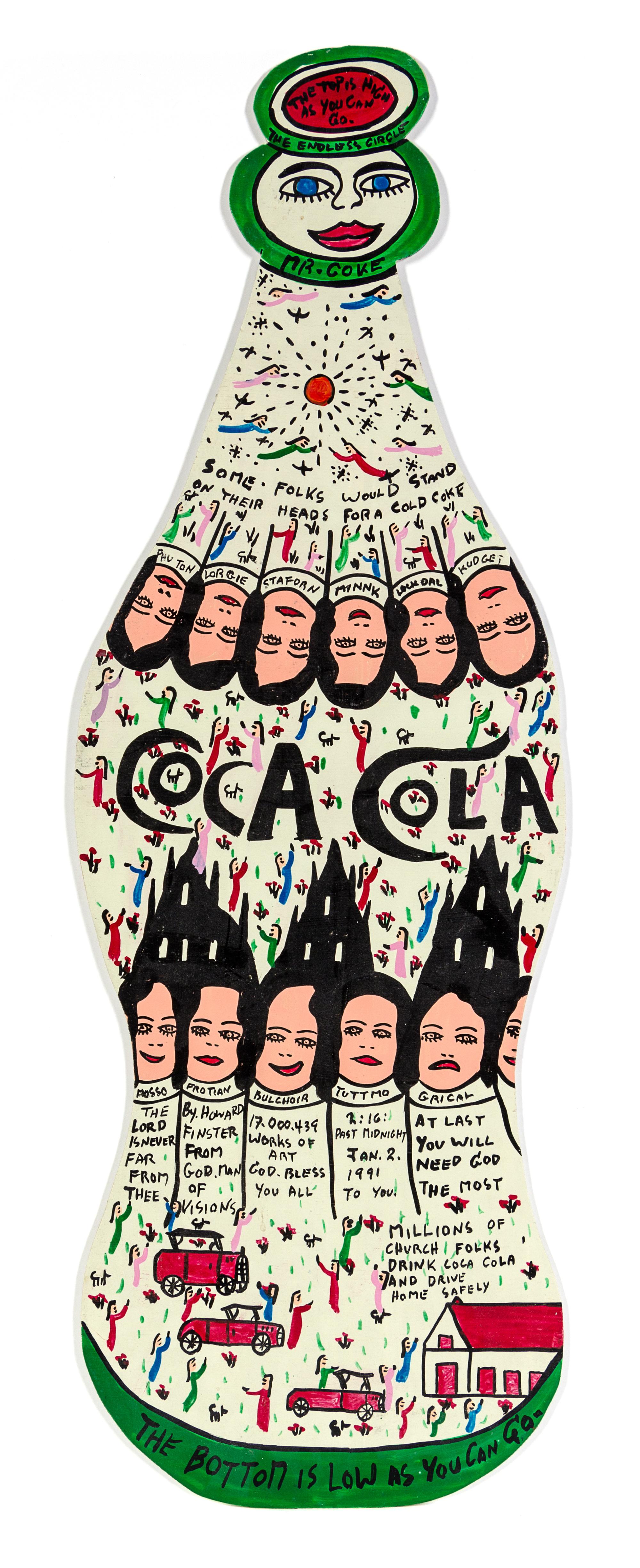 The Reverend Howard Finster, (American, 1916-2001), Mr. Coke, 1991