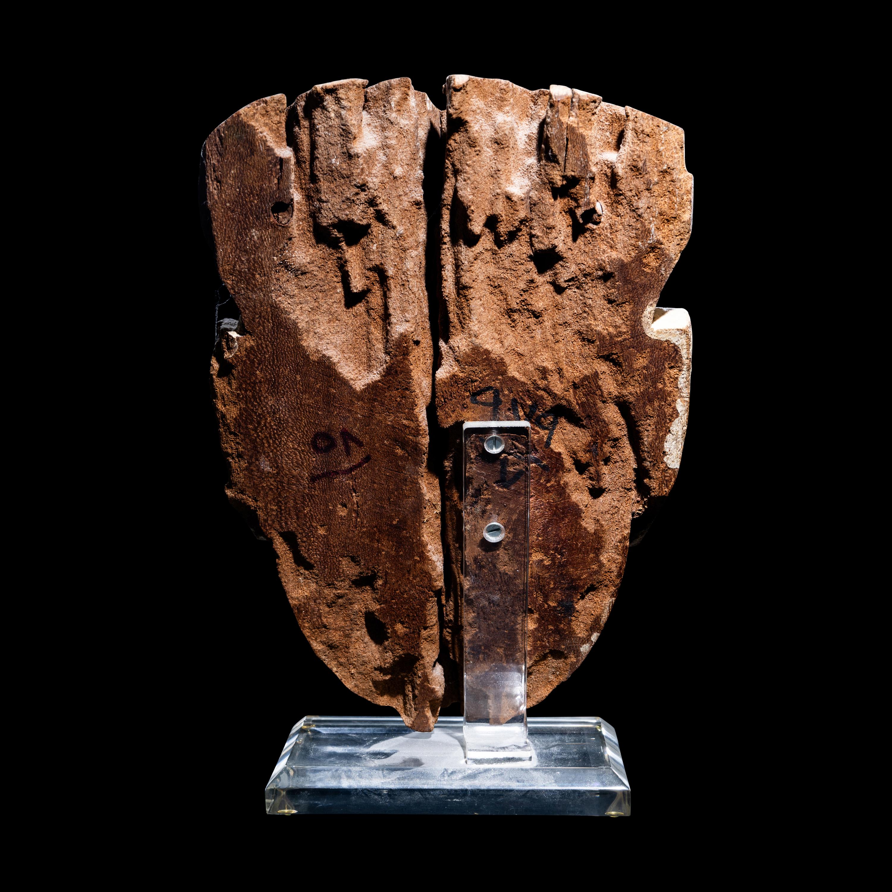 An Egyptian Wood Mummy Mask