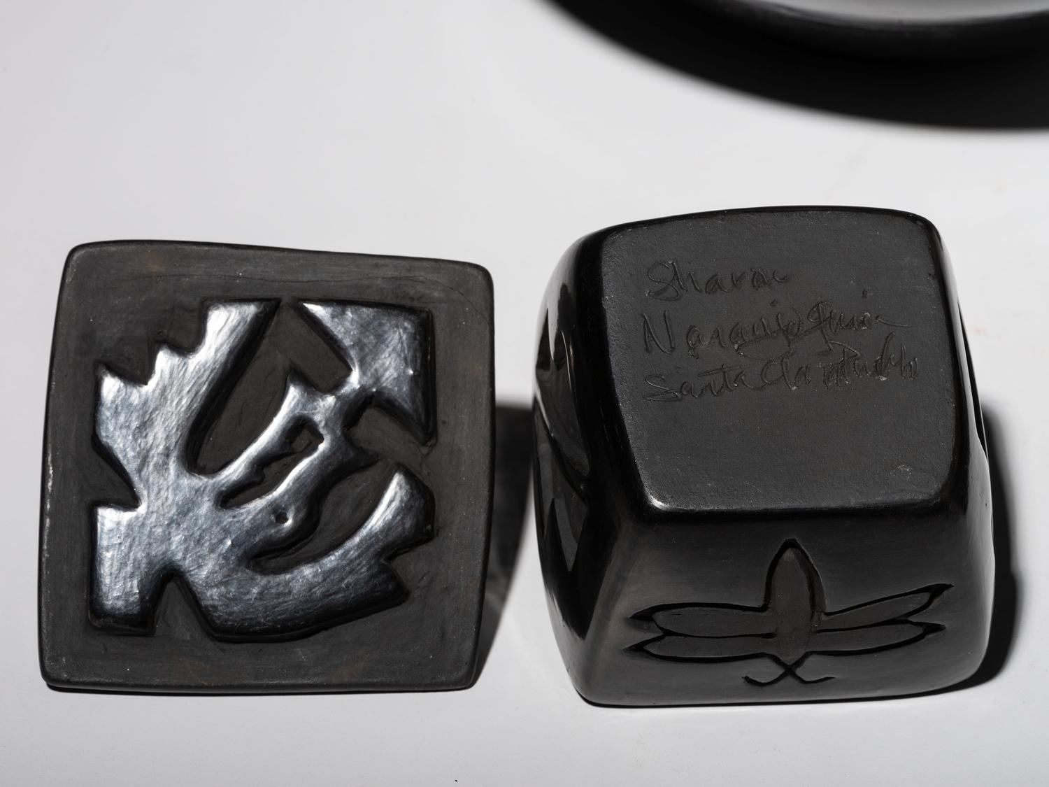Carved Blackware Pottery