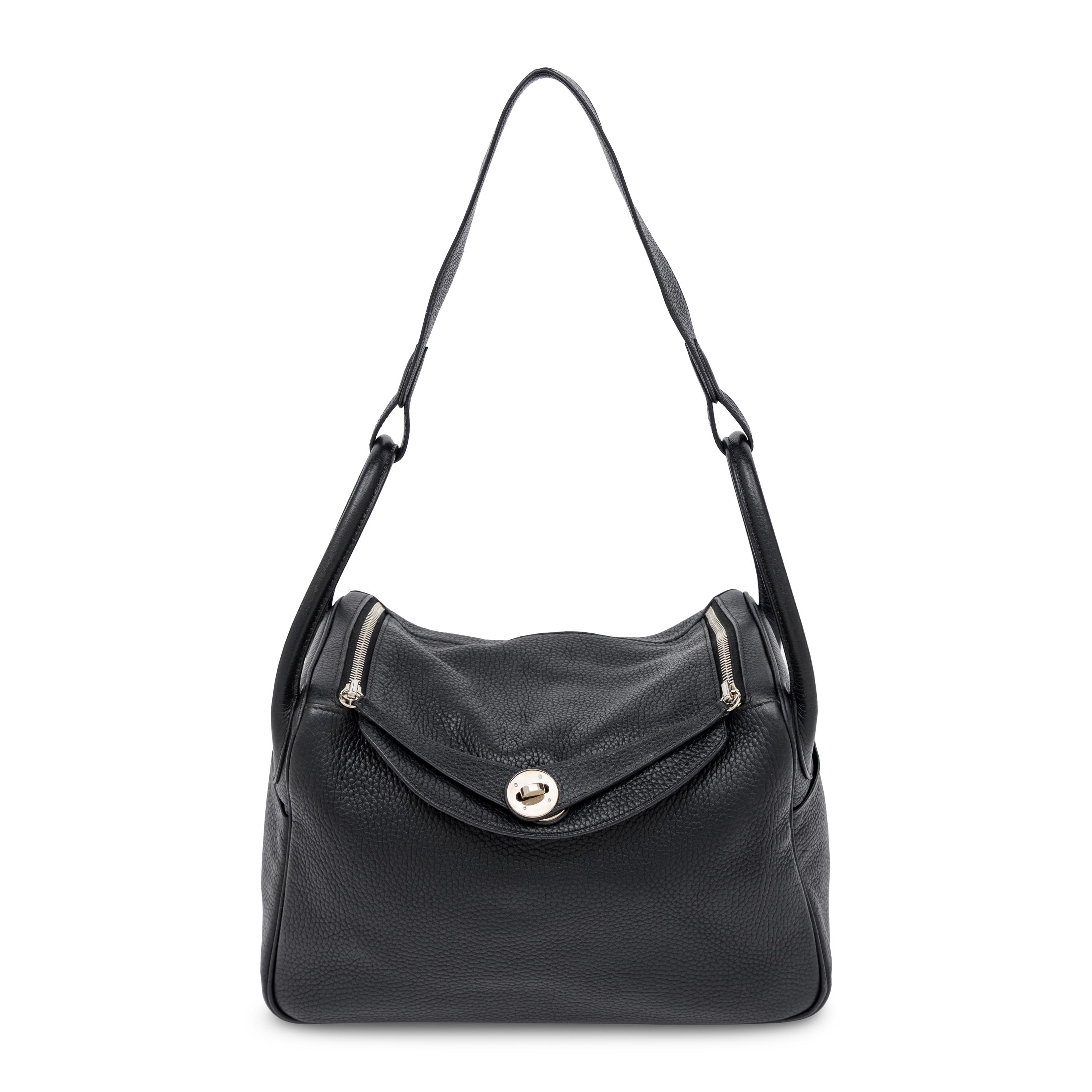 Hermès, Lindy 30 in Noir Clemence