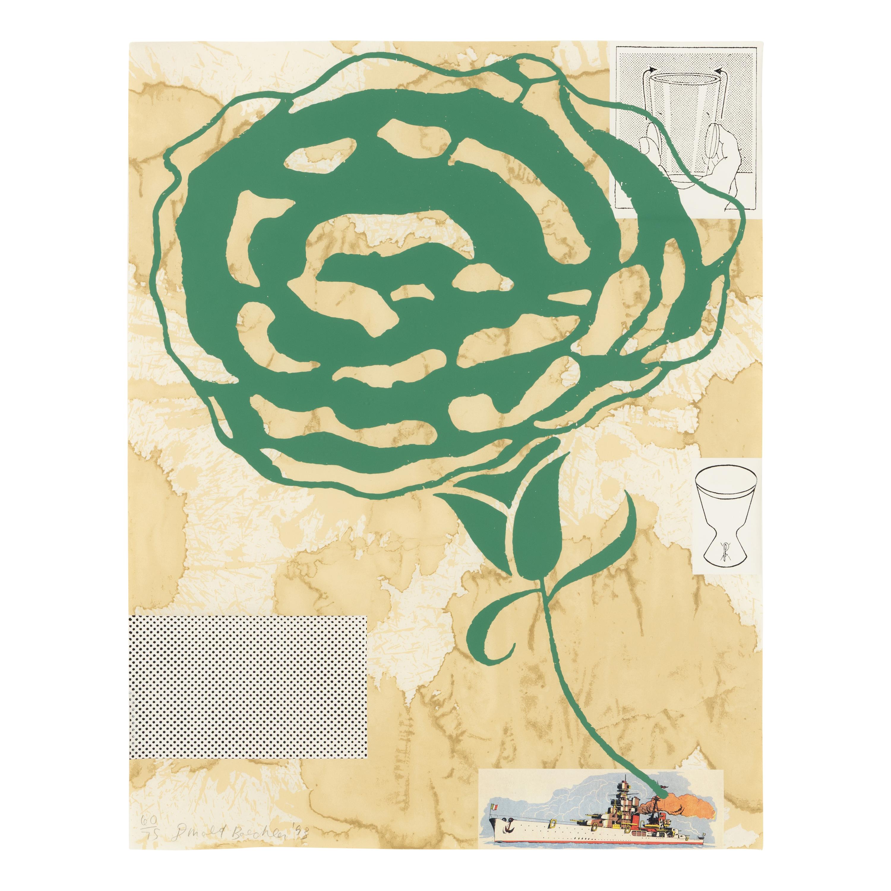 Donald Baechler (American, 1956-2022) — Green Carnation, 1993