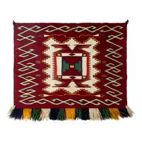 Navajo Germantown Sunday Saddle Blanket [Rug]