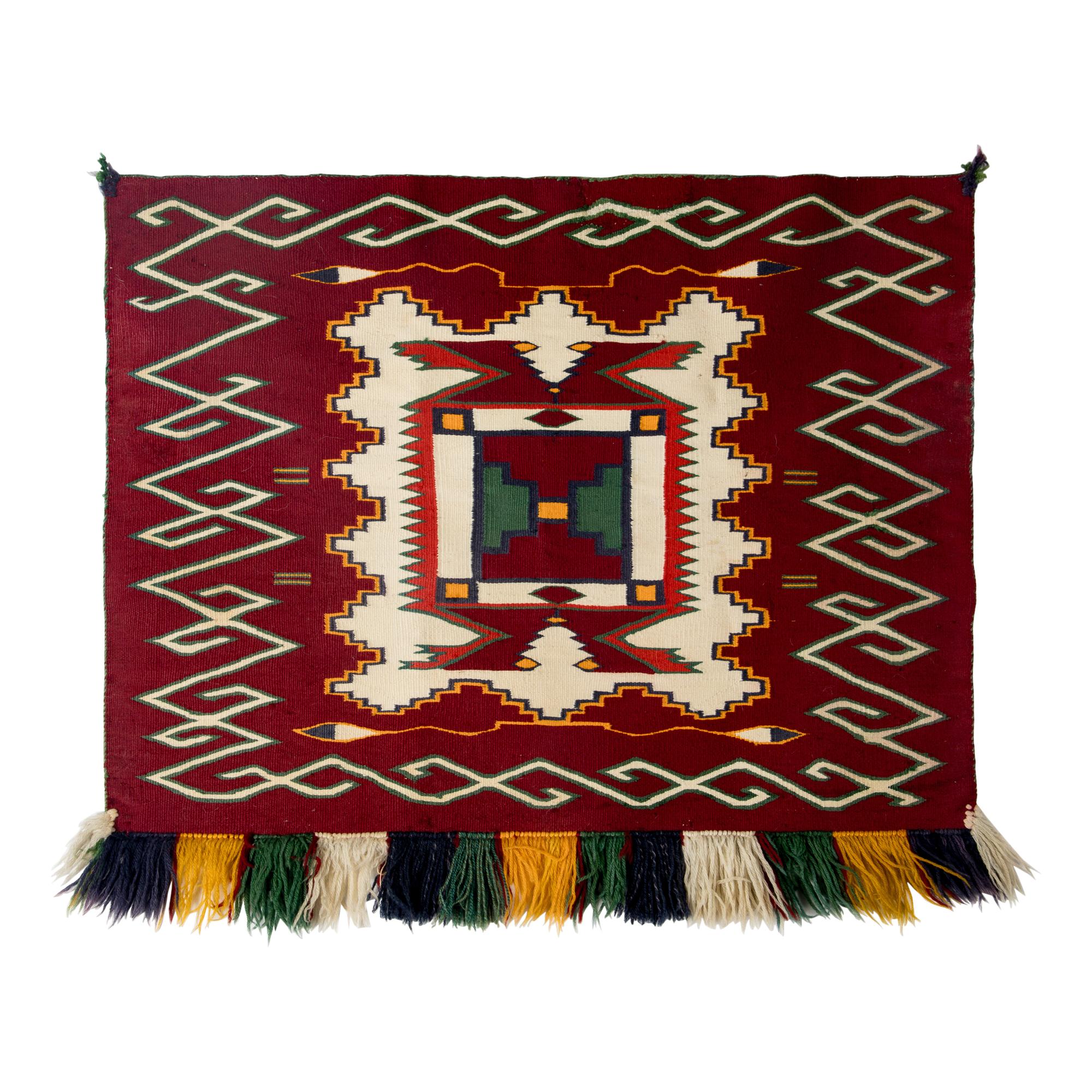 Navajo Germantown Sunday Saddle Blanket [Rug]