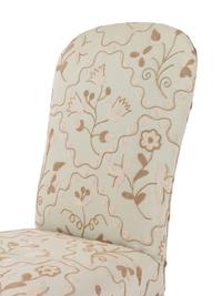 A Pair of Queen Anne Style Crewelwork Upholstered Walnut Side Chairs