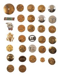 [WORLD WAR II]. Archive identified to African American medical officer Captain Clark McRay Valentine, incl. photographs, documents, insignia, and related ephemera.