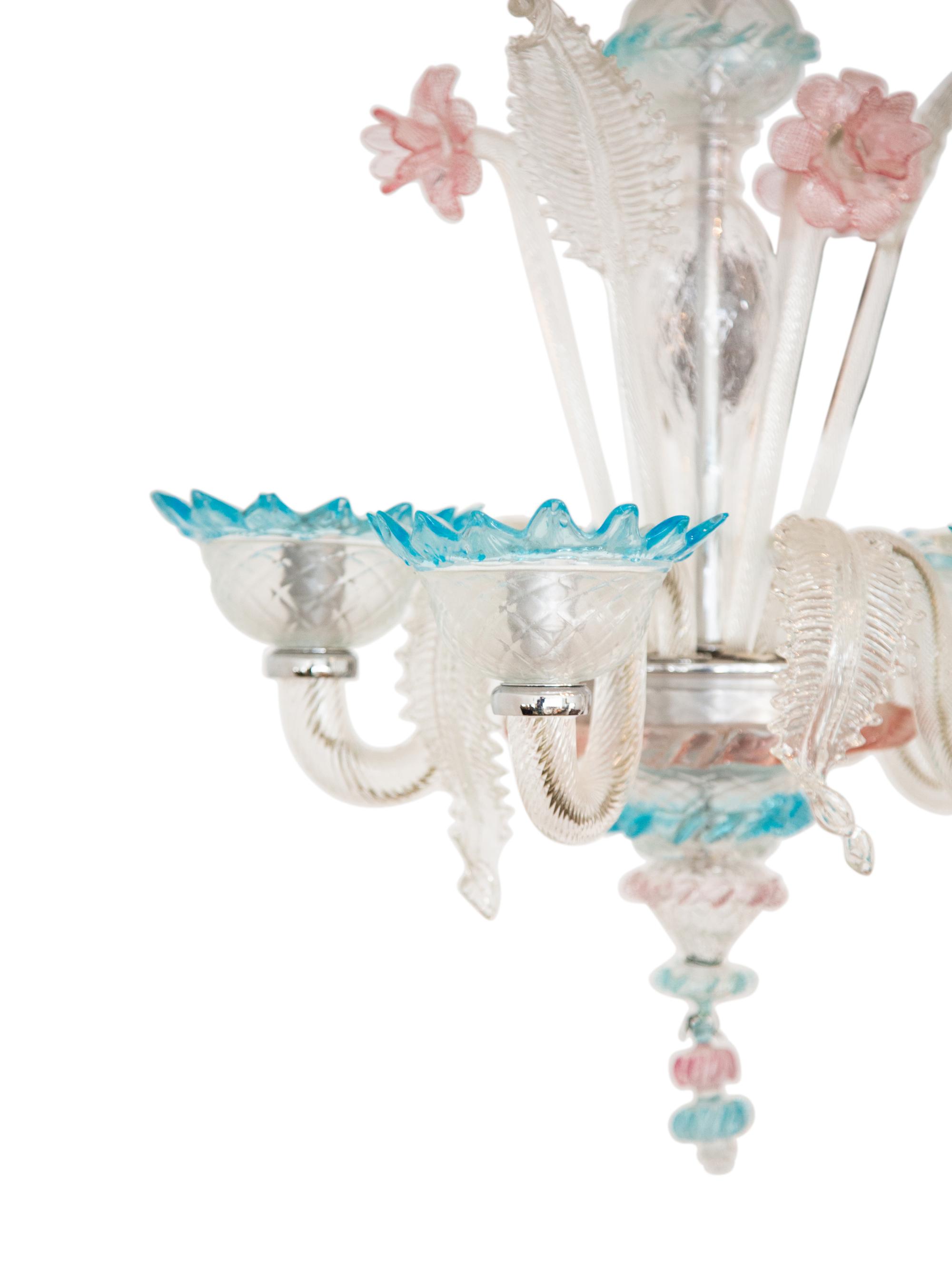 A Venetian Blown Glass Chandelier — MID 20TH CENTURY
