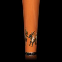 A Japanese Cloisonné Enamel Trumpet Vase, Mark of Ando Workshop, Stand Dated 1915 日本大正四年十二月一日製 安藤七寶花樽
