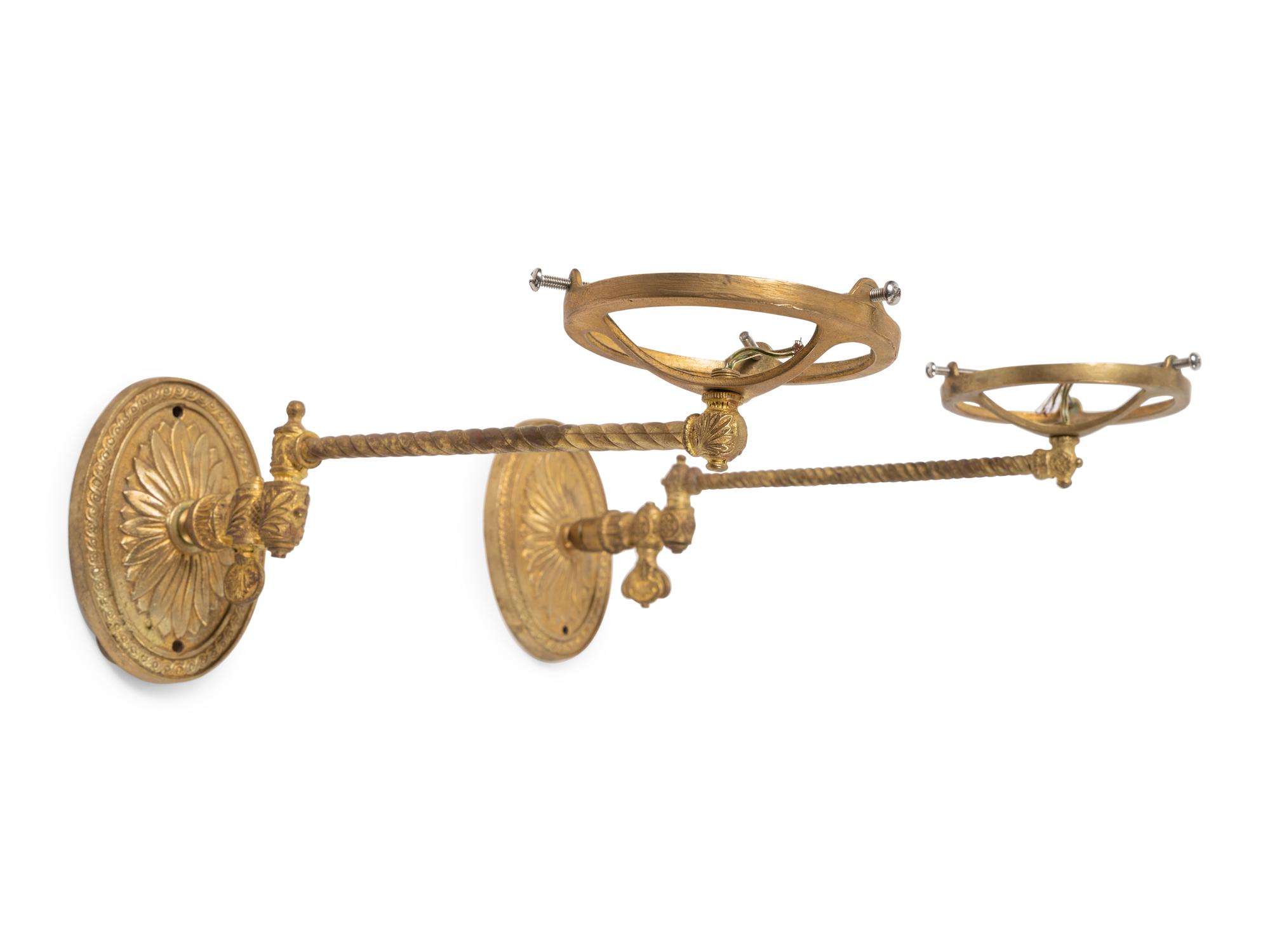 Three Pairs of Gilt Metal Sconces