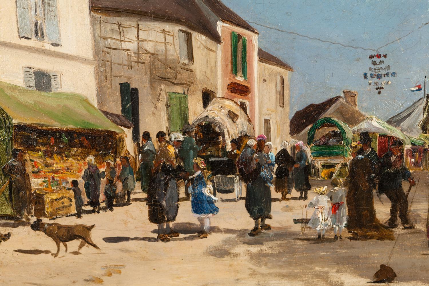 Rue pavoisée à Dieppe