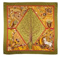 An Hermes Cashmere Scarf, 54" x 54".