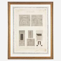 A Suite of Five Engravings from 'Description de l'Égypte'