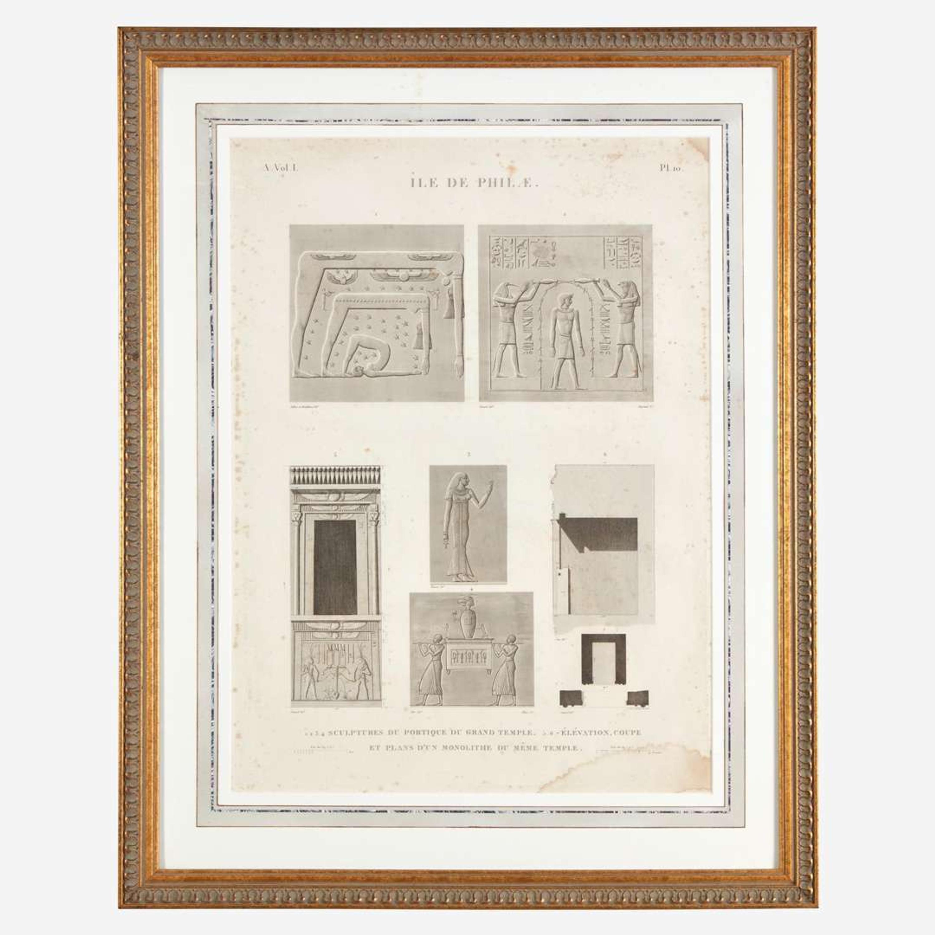 A Suite of Five Engravings from 'Description de l'Égypte'