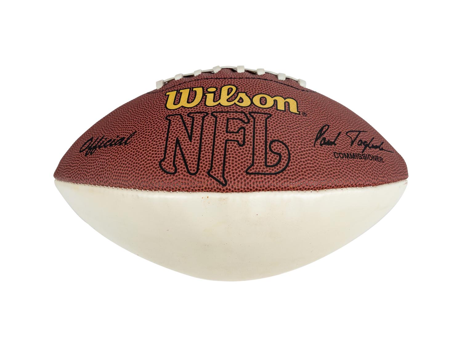 A Dan Marino Signed Autograph Football Gifted to Mike Ditka Formerly Displayed at Mike Ditka's Restaurant