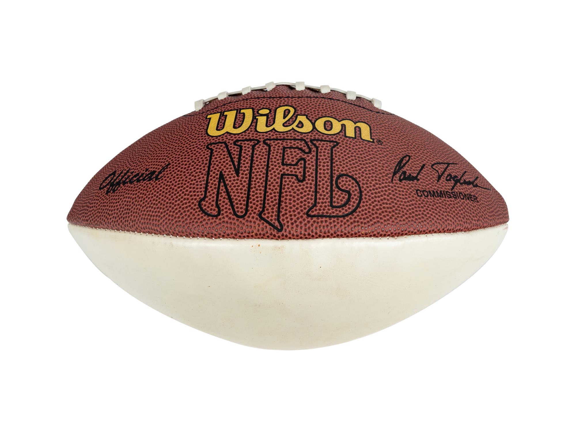 A Dan Marino Signed Autograph Football Gifted to Mike Ditka Formerly Displayed at Mike Ditka's Restaurant
