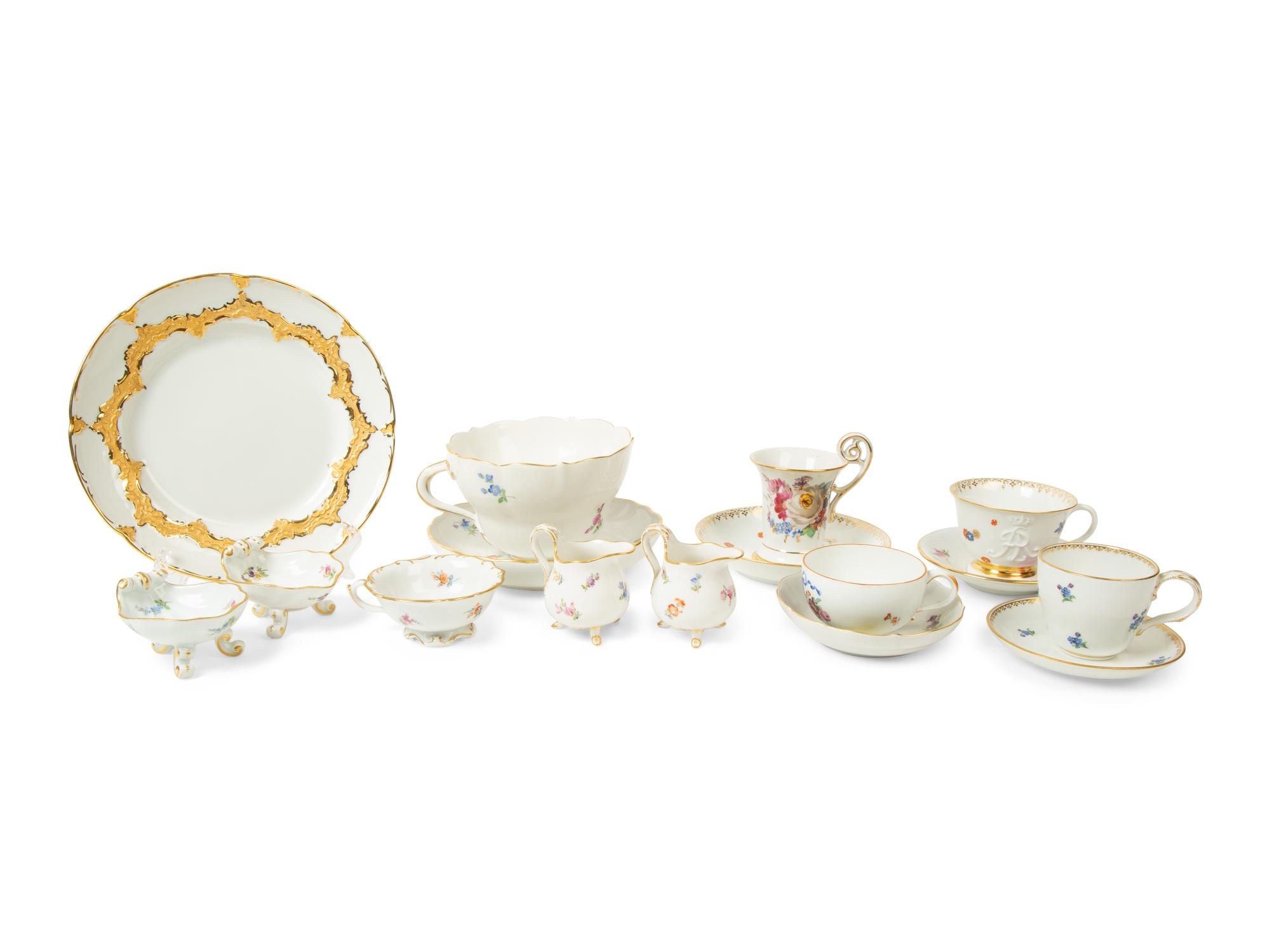 A Collection of Meissen Porcelain Dinnerware — 20TH CENTURY