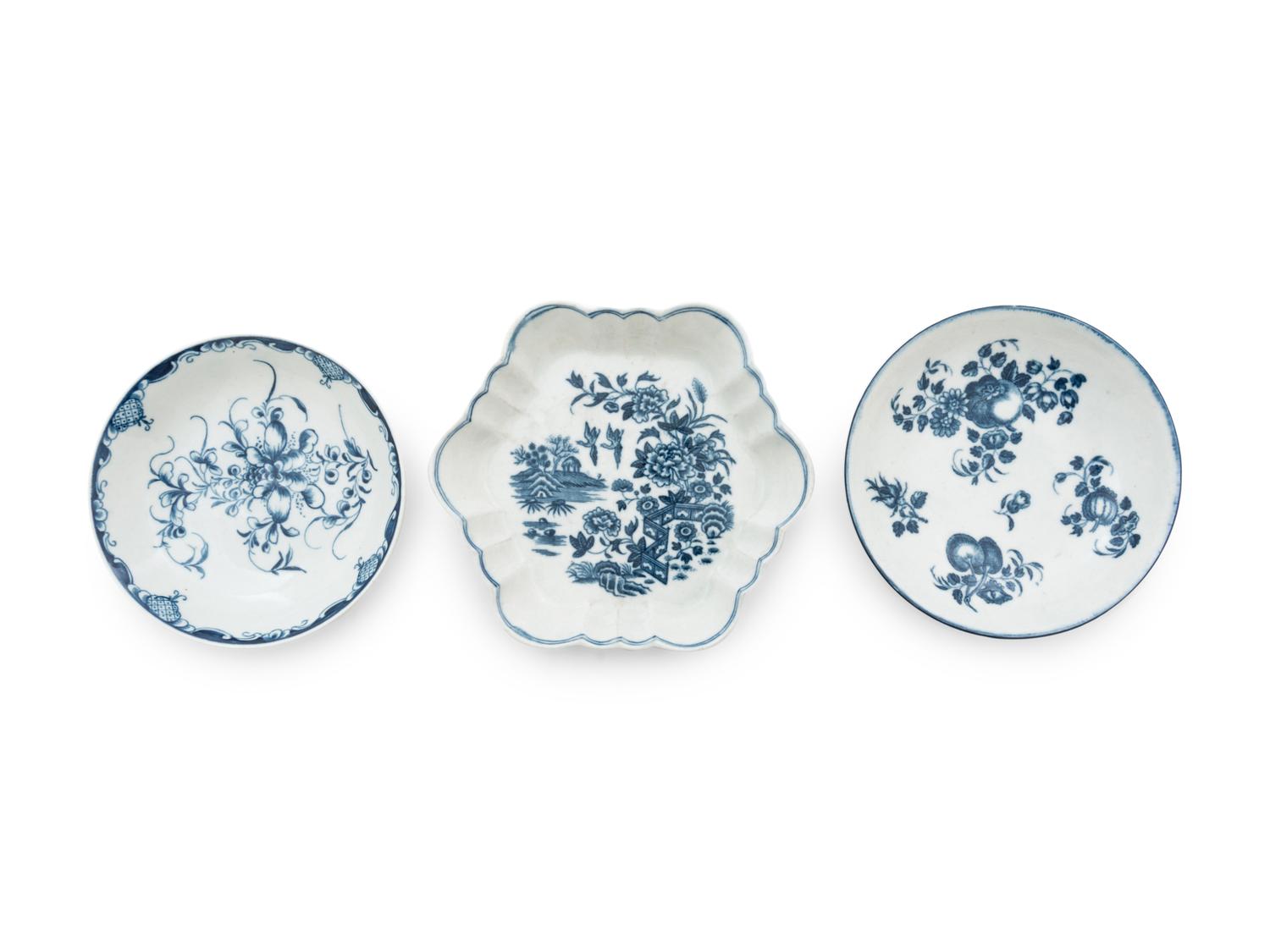 Nine Worcester Porcelain Articles