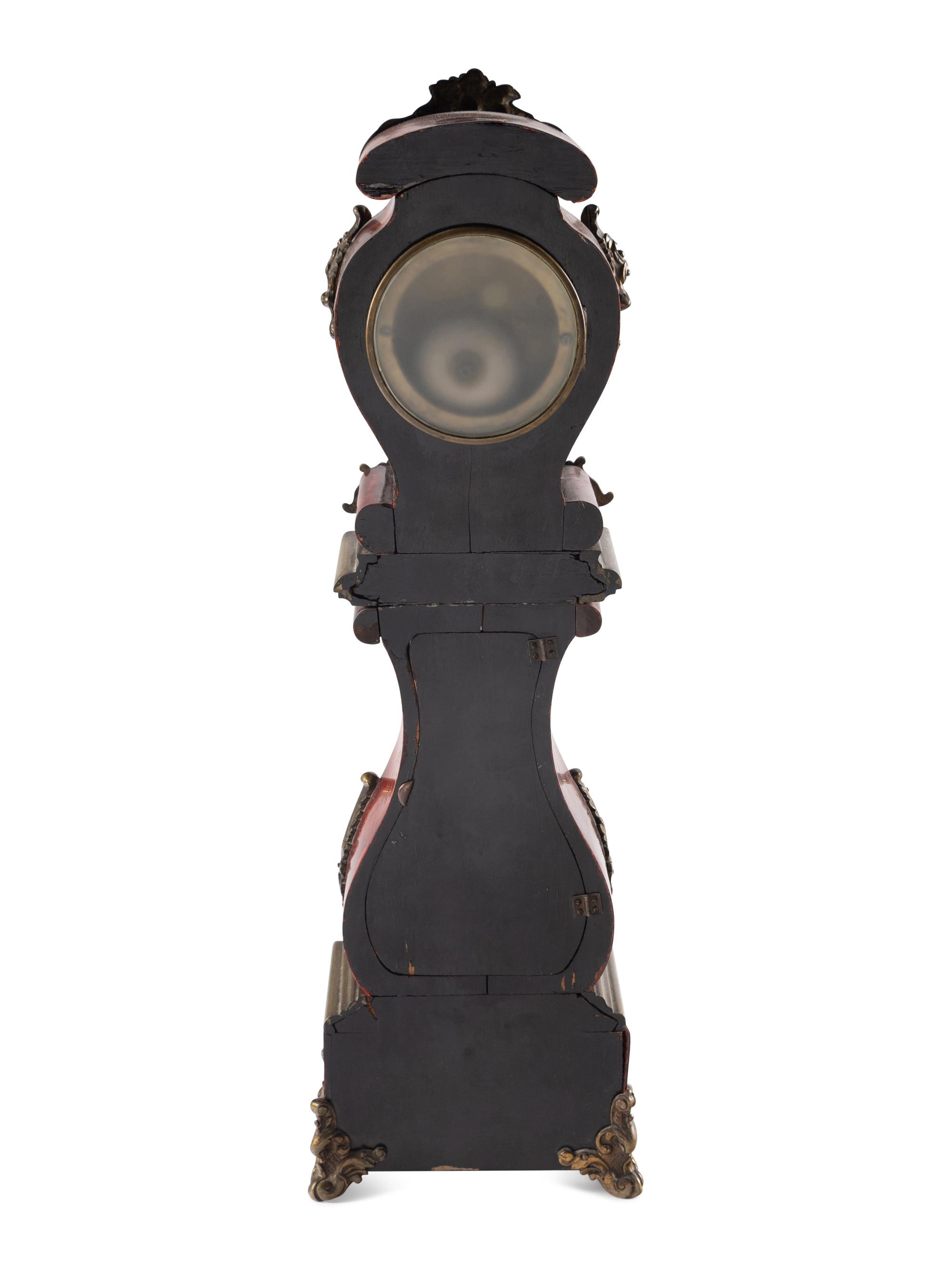 A Diminutive Tortoise Shell Veneered Longcase Clock