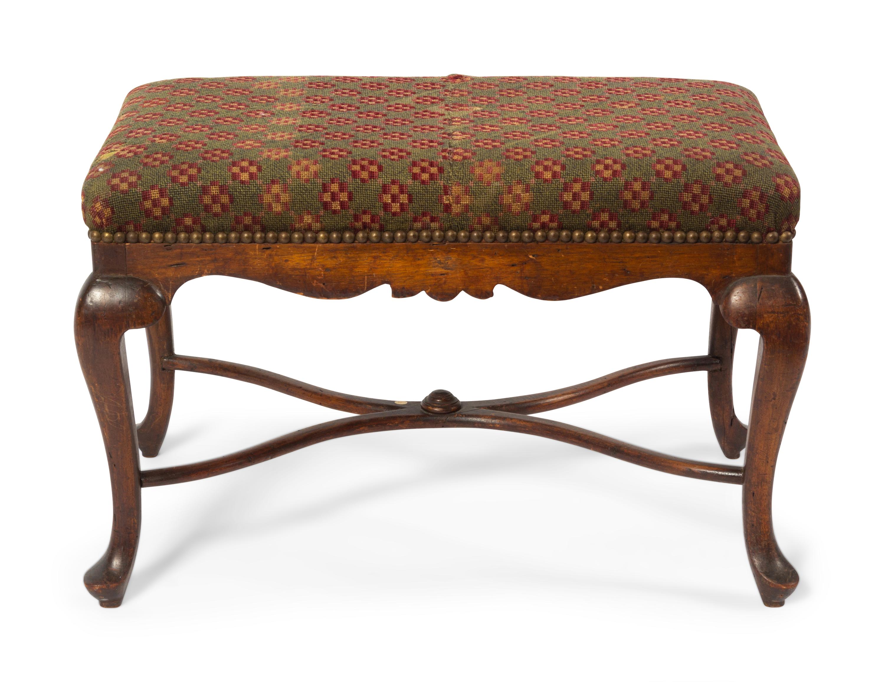 A George III Style Mahogany Ottoman