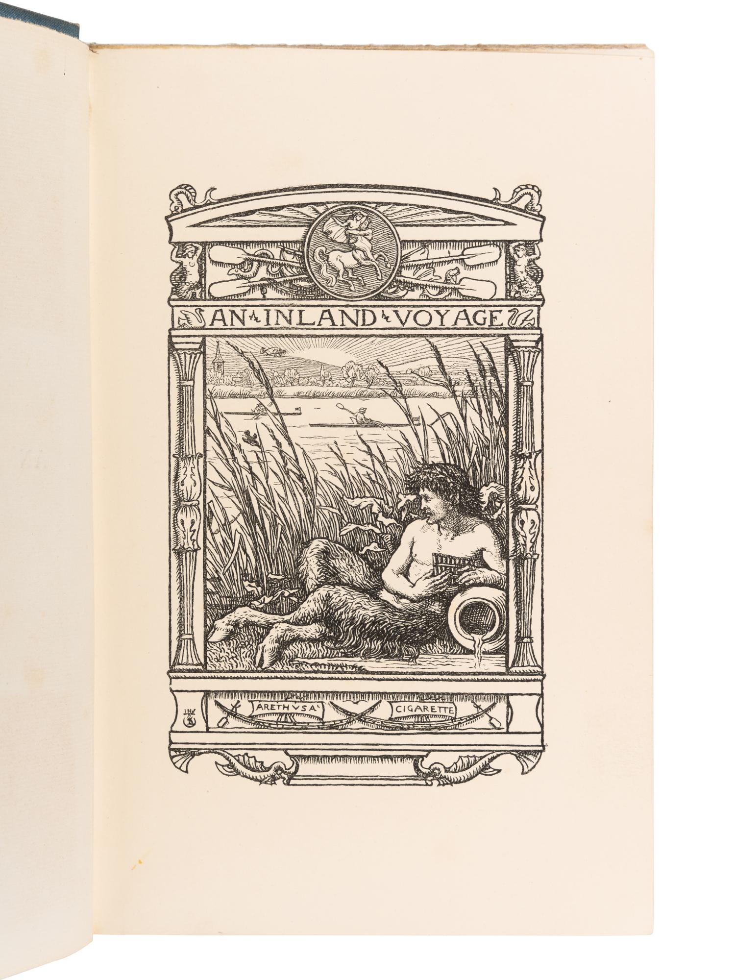 STEVENSON, Robert Louis (1850-1894) An Inland Voyage . London: C. Kegan Paul & Co., 1878.
