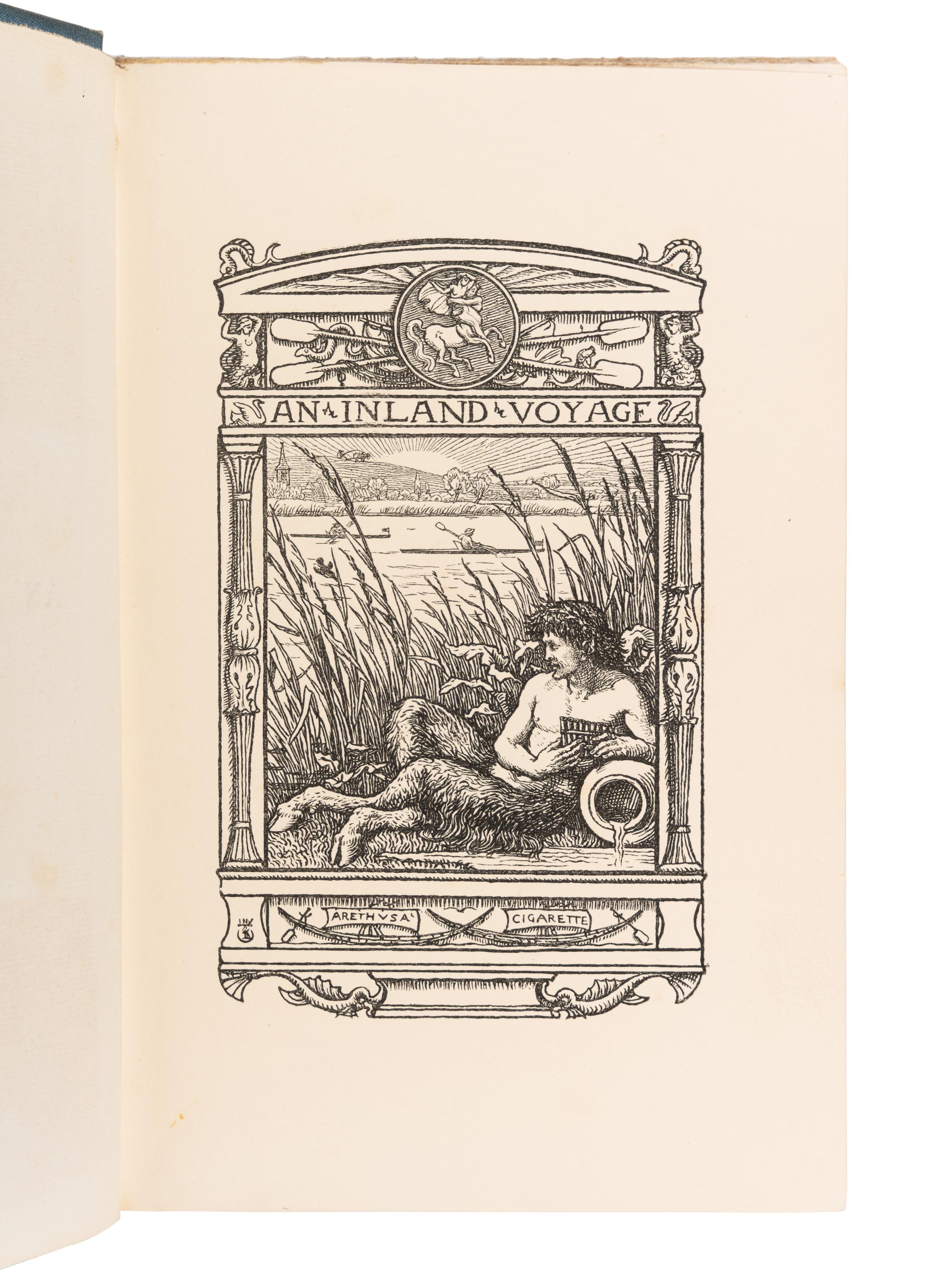 STEVENSON, Robert Louis (1850-1894) An Inland Voyage . London: C. Kegan Paul & Co., 1878.