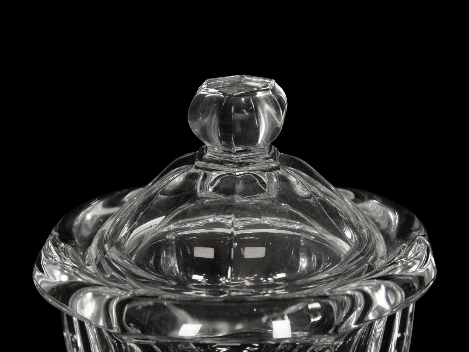 Two Baccarat Glass Table Articles