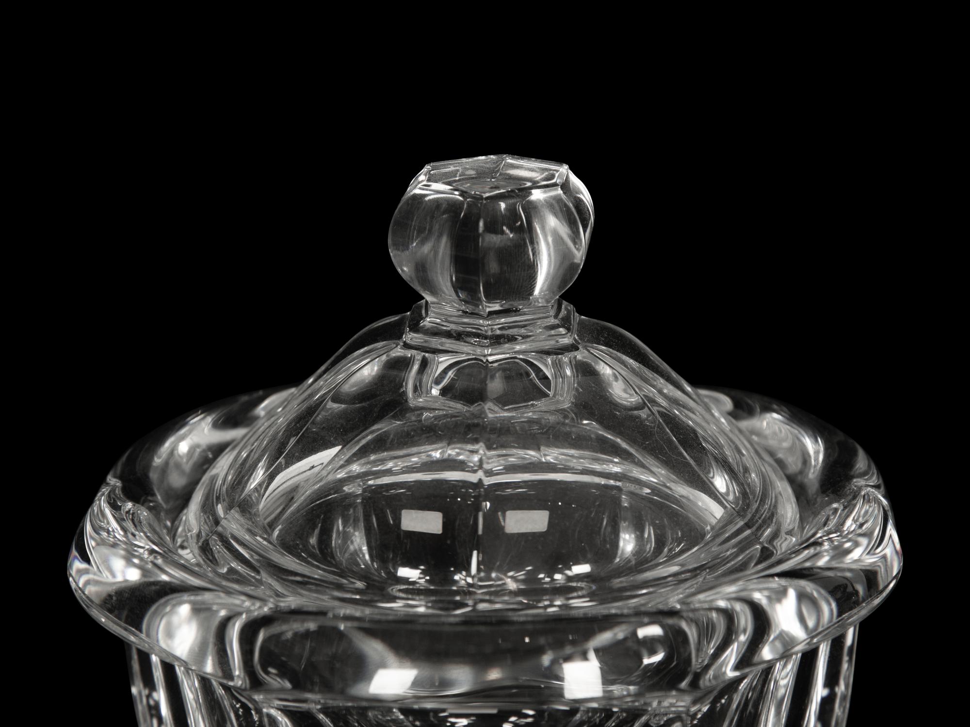 Two Baccarat Glass Table Articles