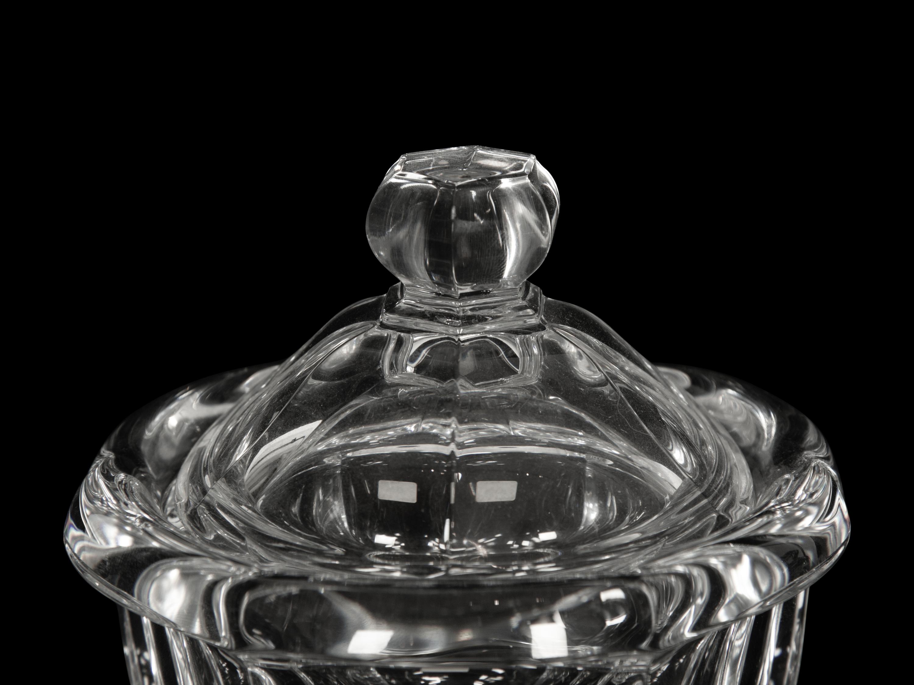 Two Baccarat Glass Table Articles