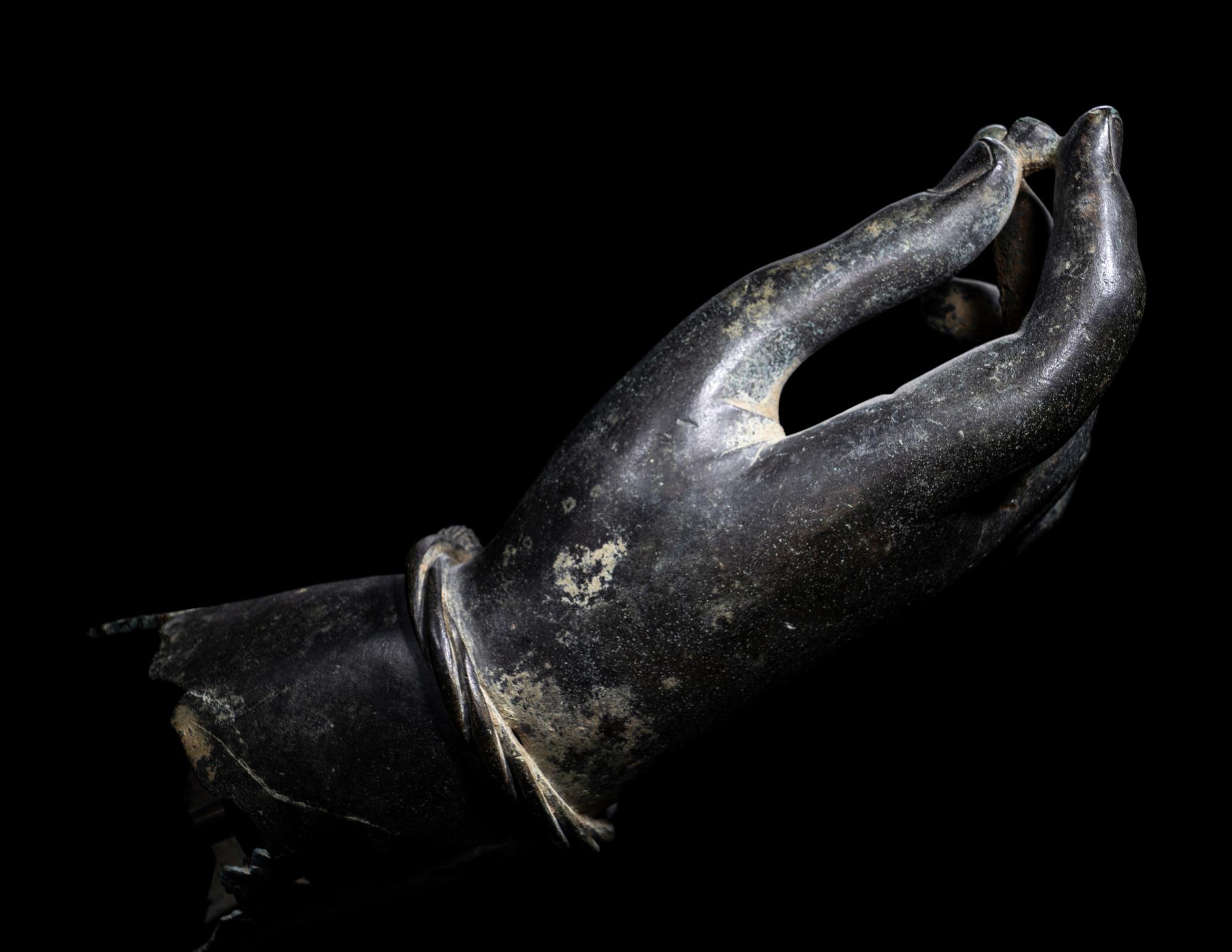 A Roman Bronze Right Hand, Possibly from a Statue of Aphrodite