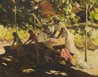Ralph Von Lehmden (American, 1904–1970) — Washer Women