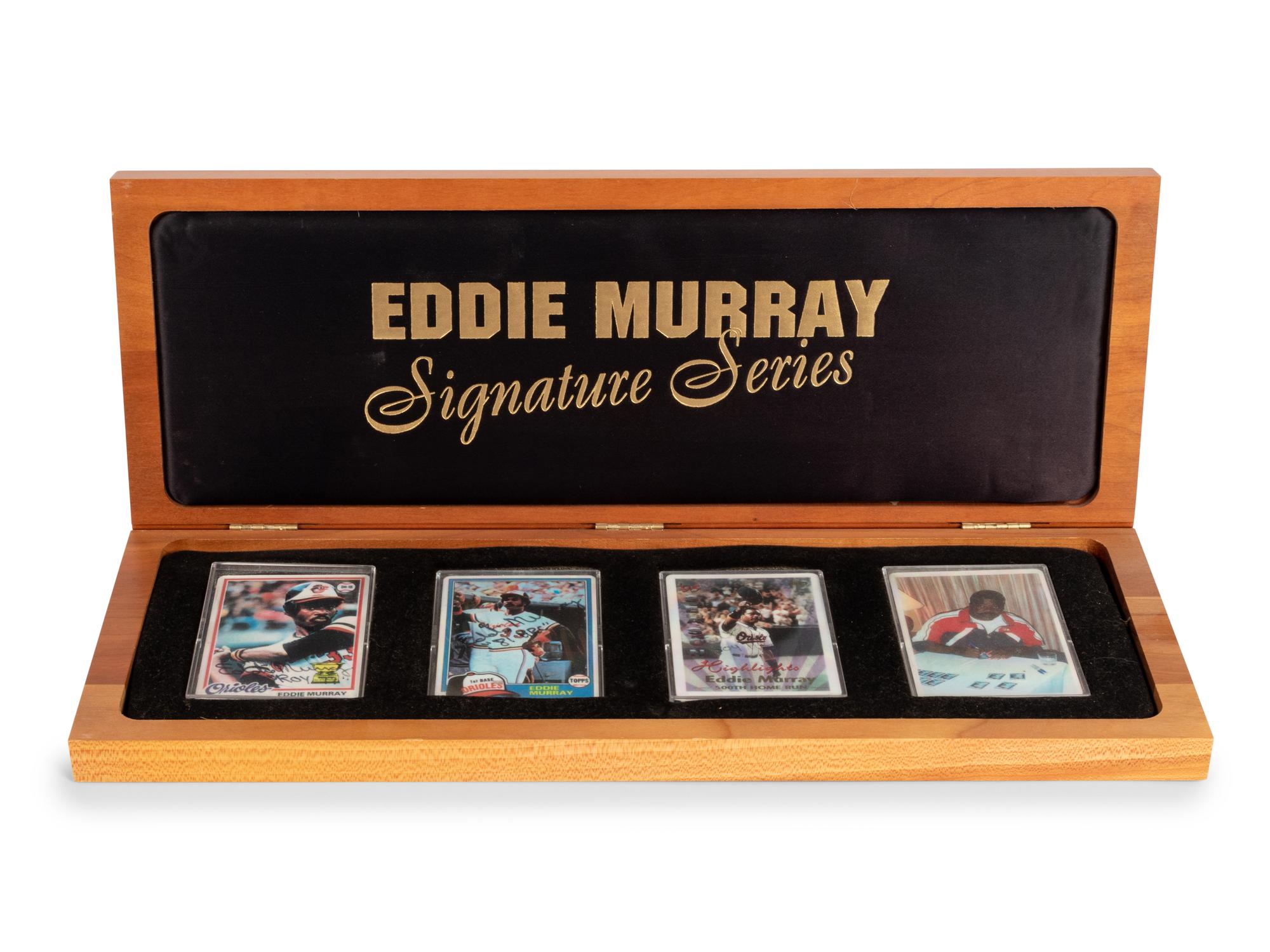 An Eddie Murray Signature Series Set of Signed Autograph Baseball Cards,