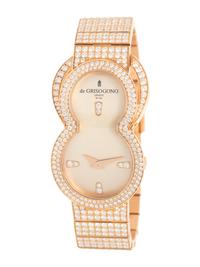 DE GRISOGONO, ROSE GOLD AND DIAMOND 'BE EIGHT' WATCH