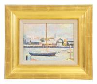 Sailing Vessel in Harbor