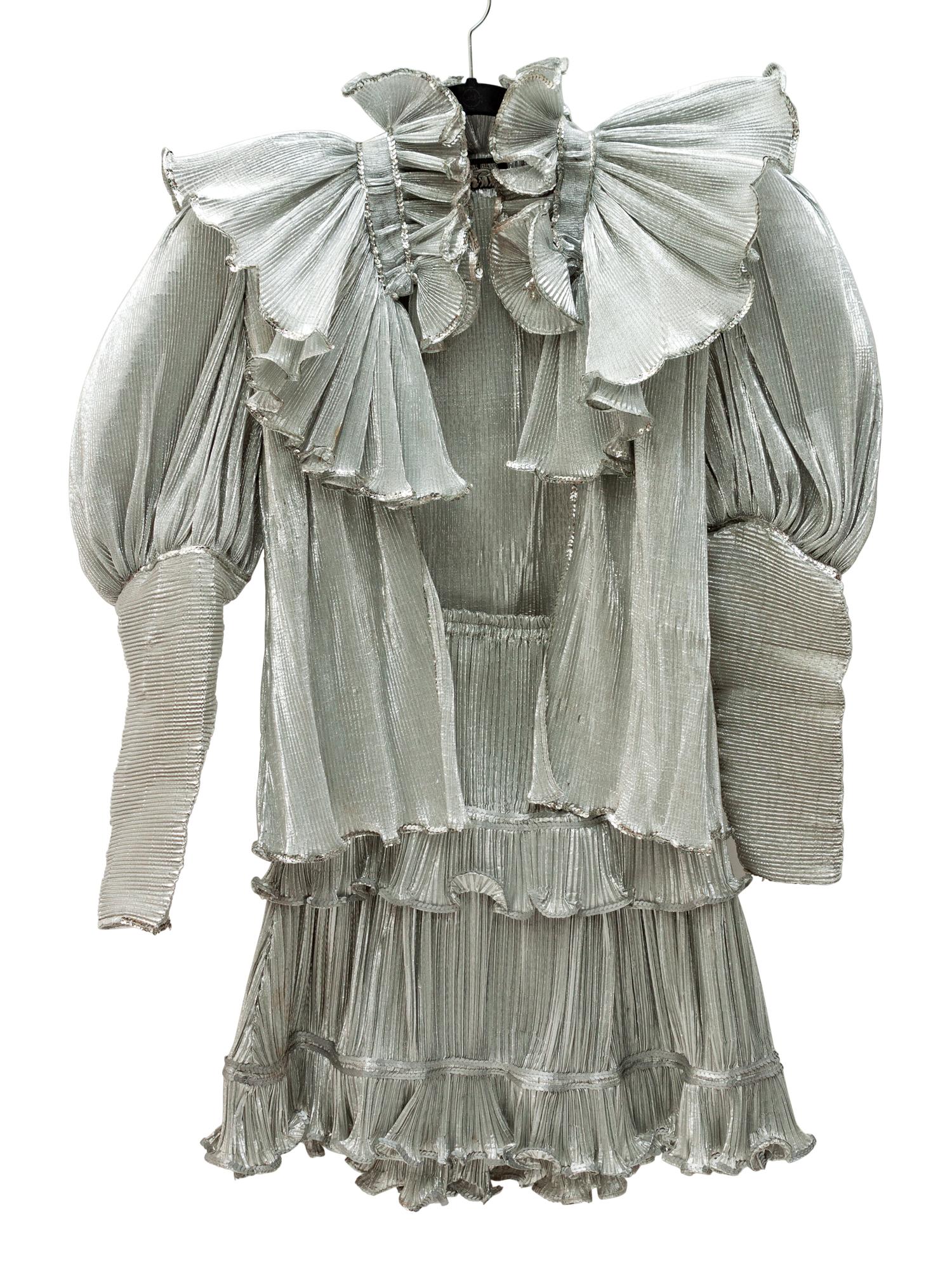 Three Crimped Metallic Organza Rodeo Costume Tops