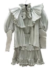 Three Crimped Metallic Organza Rodeo Costume Tops