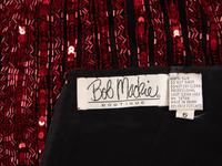 Bob Mackie, Red Sequined Strapless Gown