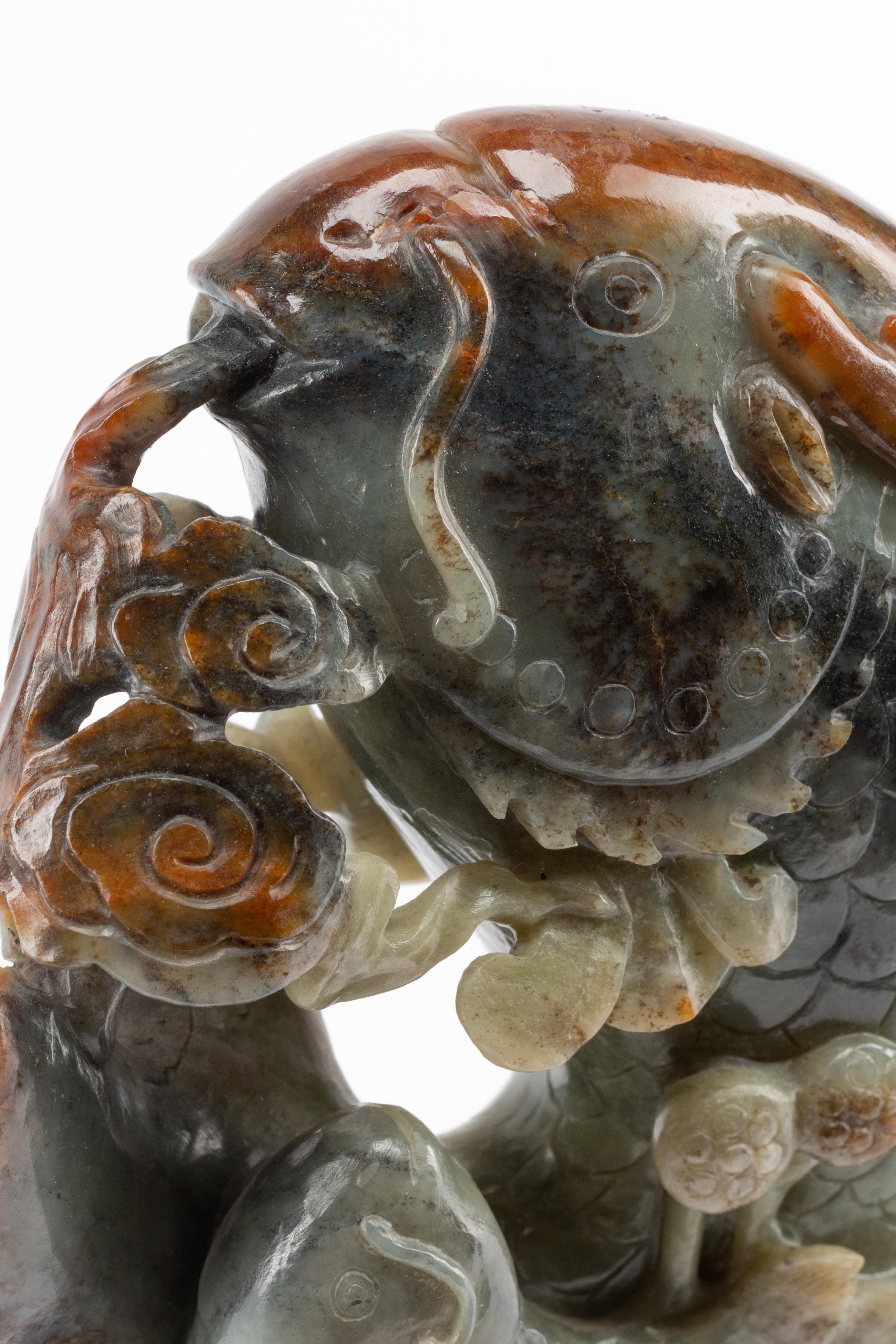 A Chinese Carved Hardstone Sculpture