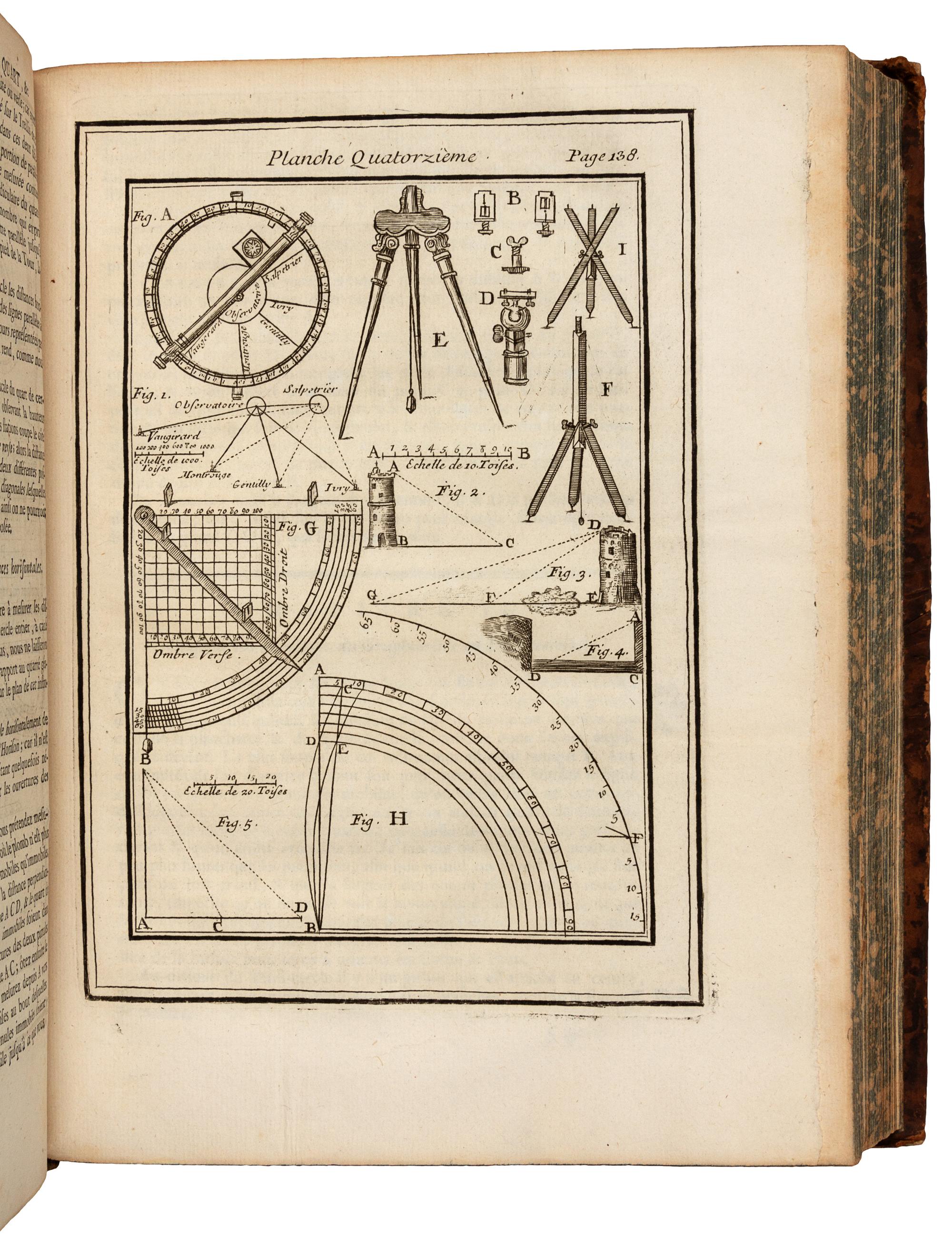 BION, Nicolas (1652?-1733). Traite de la construction et des principaux usages des instruments de mathematique. Paris: Charles-Antoine Jombert and Nion Fils, 1752.