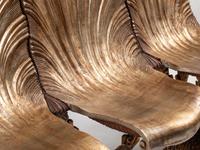 A Venetian Grotto Style Silver Gilt Settee