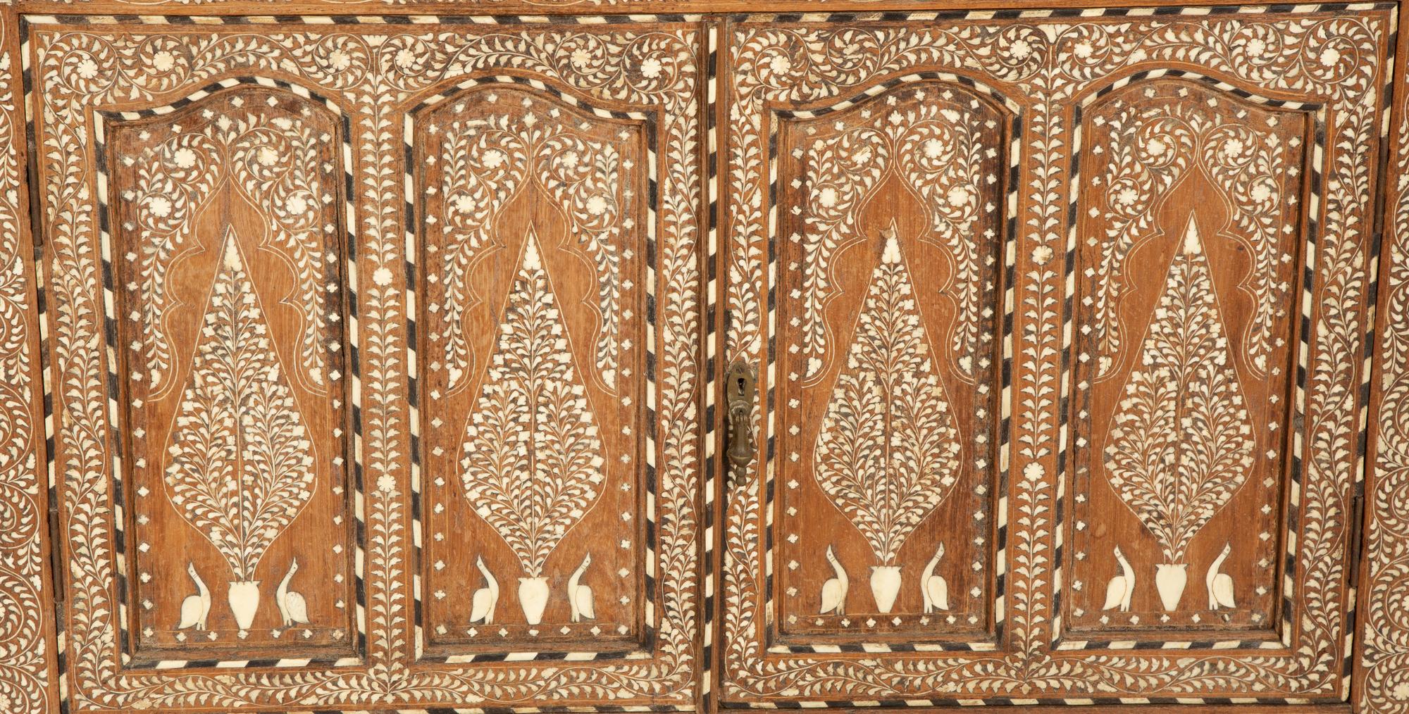 An Anglo-Indian Bone-Inlaid Cabinet