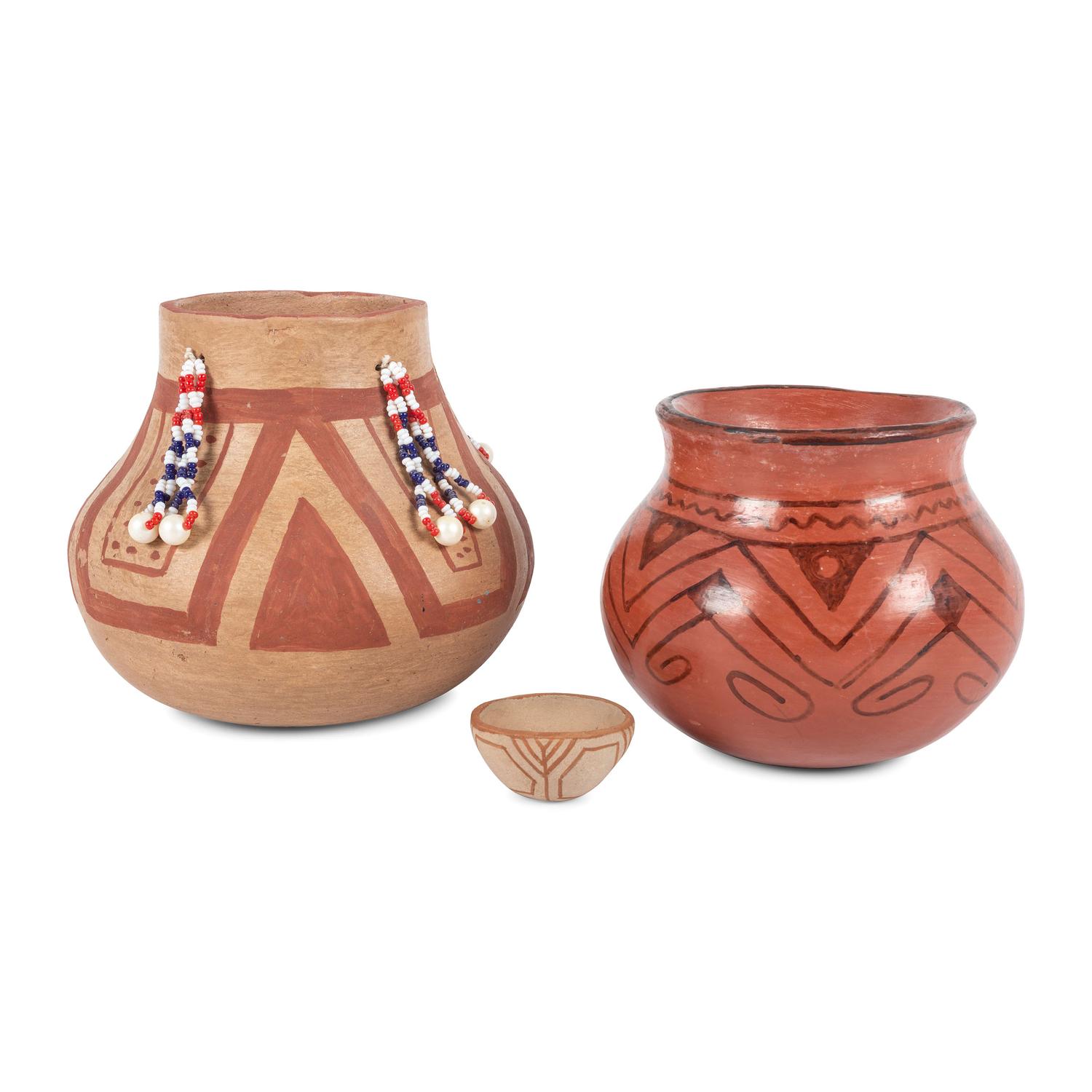 Trio of Maricopa and Mojave Pottery