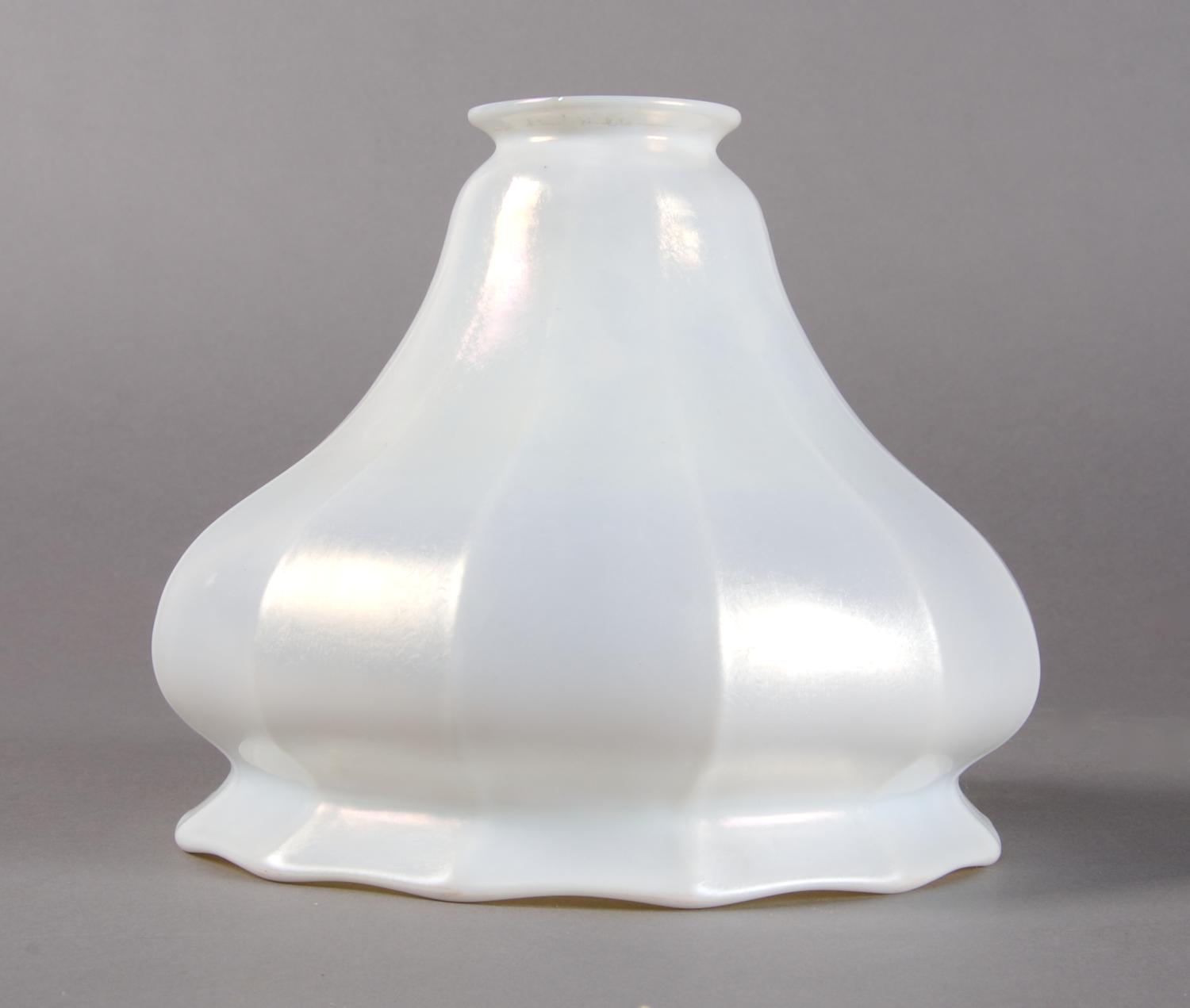 A Steuben Calcite Glass Shade. Height 6 inches.