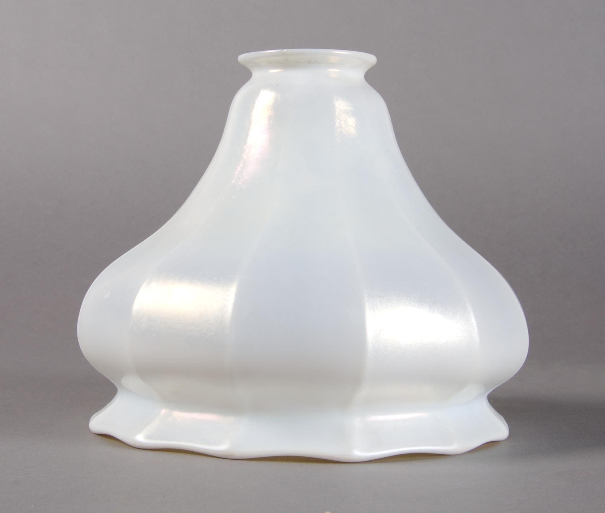 A Steuben Calcite Glass Shade. Height 6 inches.