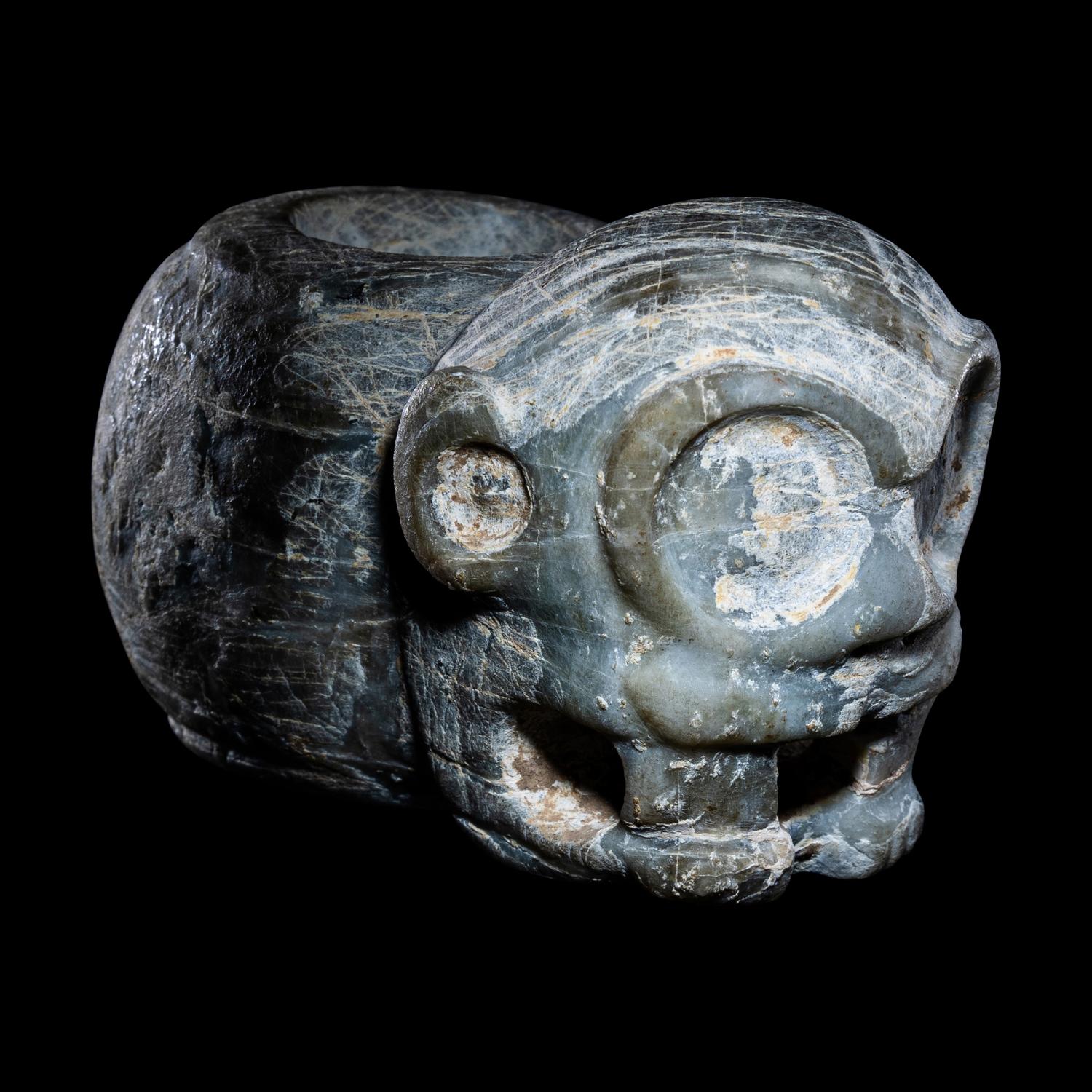 A Costa Rican Stone Effigy Mace Head