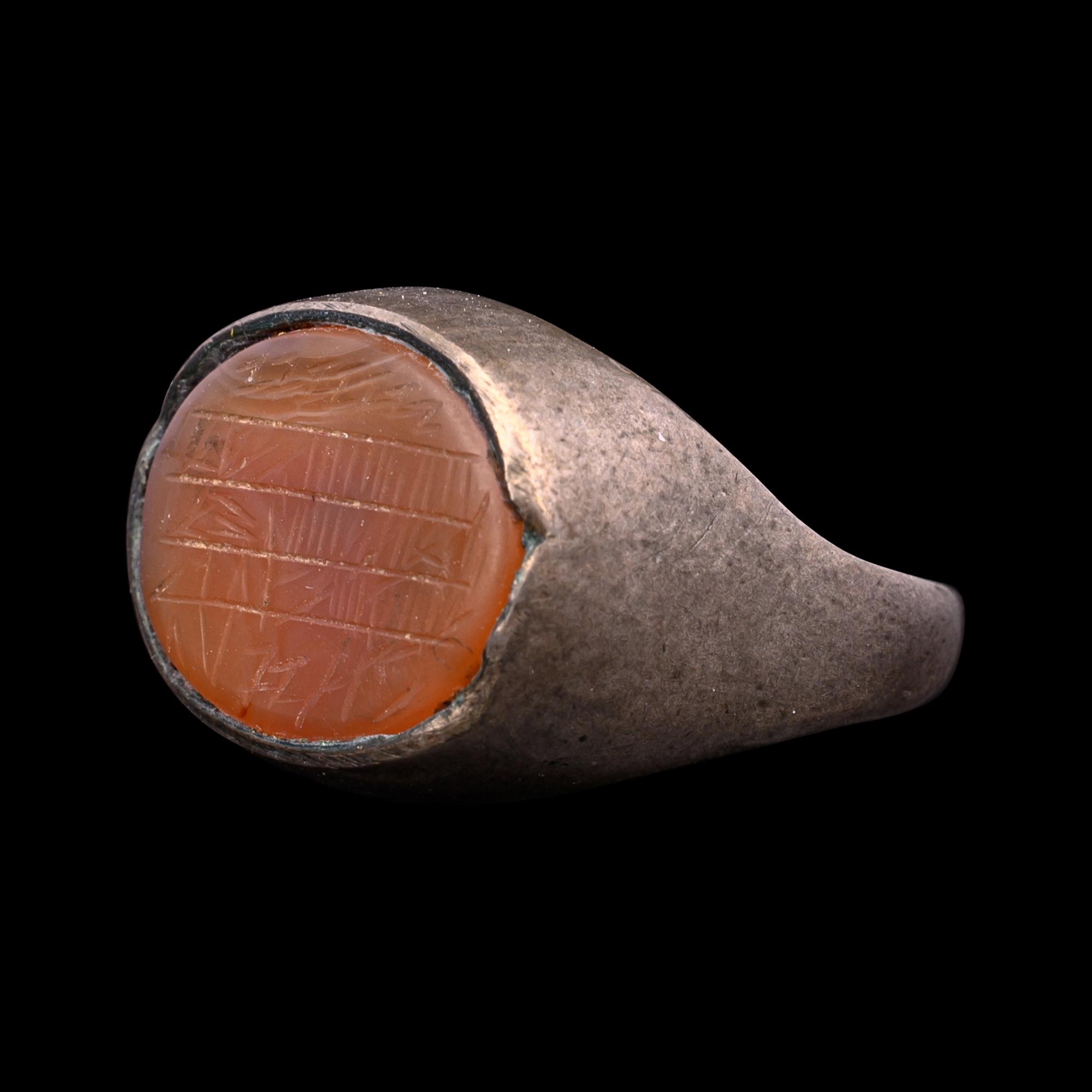 A Near Eastern Agate Ring Stone