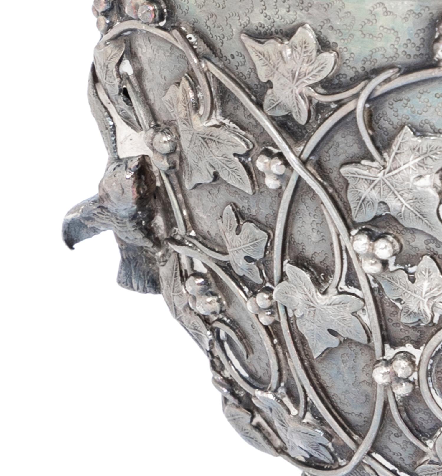 A Tiffany and Co. Bird and Ivy Silver Teacup